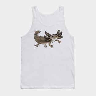 Amphibians - Axolotl - Wild Brown Tank Top